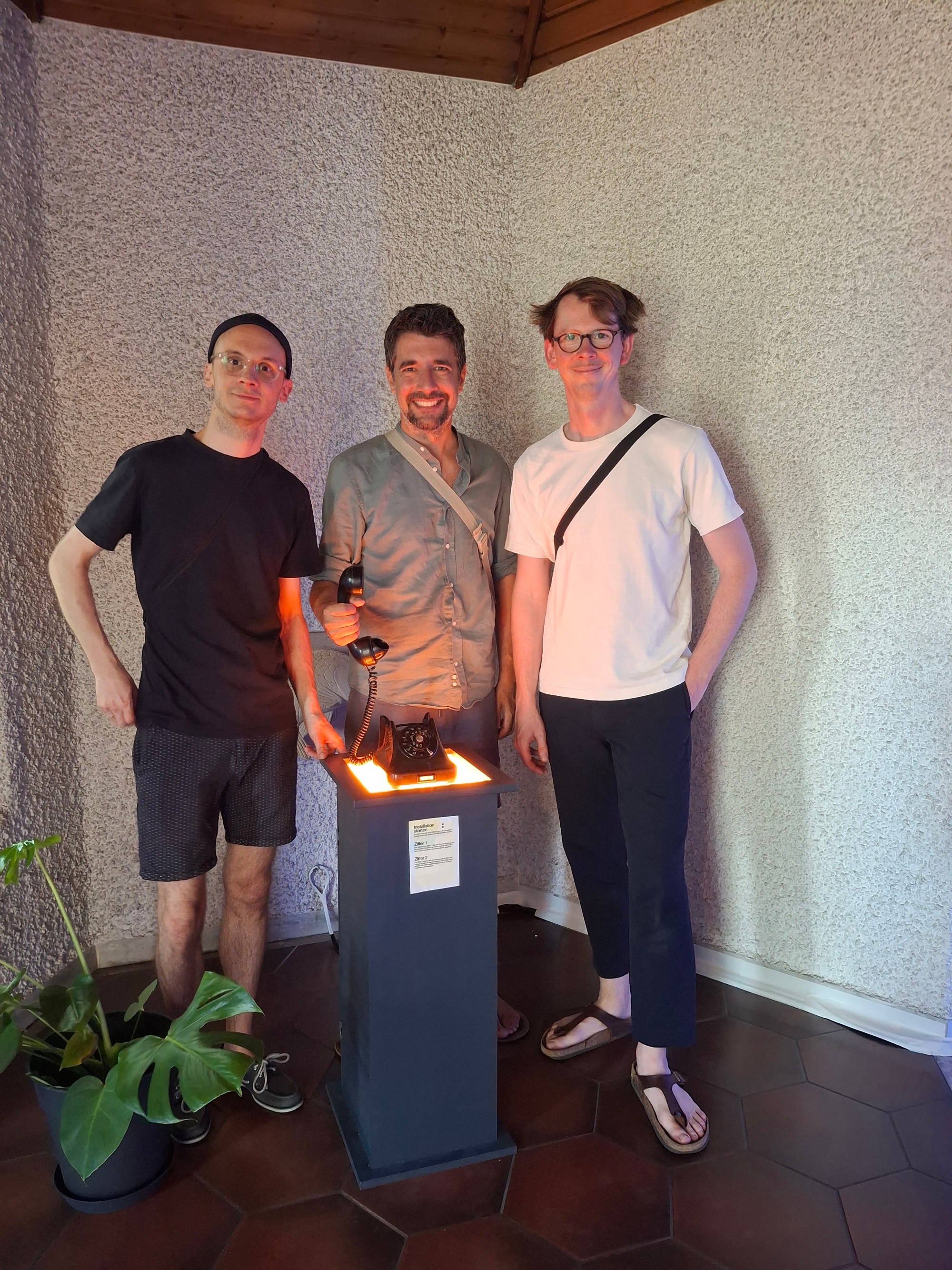 Luis Weiß, Philippe Waldecker und Lukas Schäfer