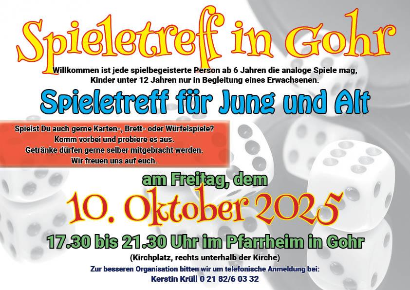 Spieletreff Gohr