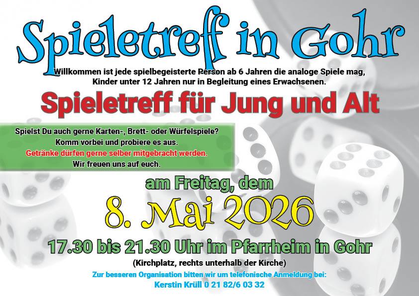 Die Daten stehen auf dem Flyer