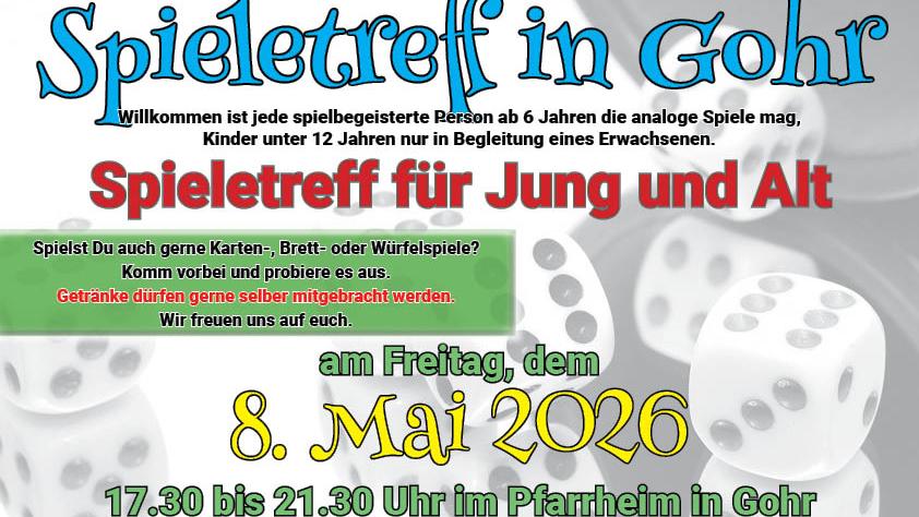 Die Daten stehen auf dem Flyer