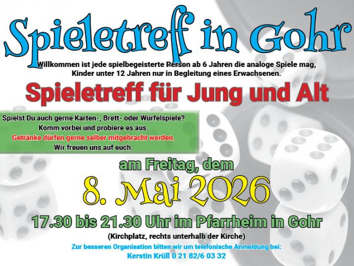 Die Daten stehen auf dem Flyer