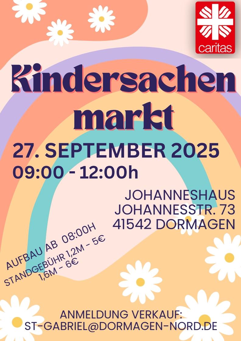Plakat des Kindersachenmarktes