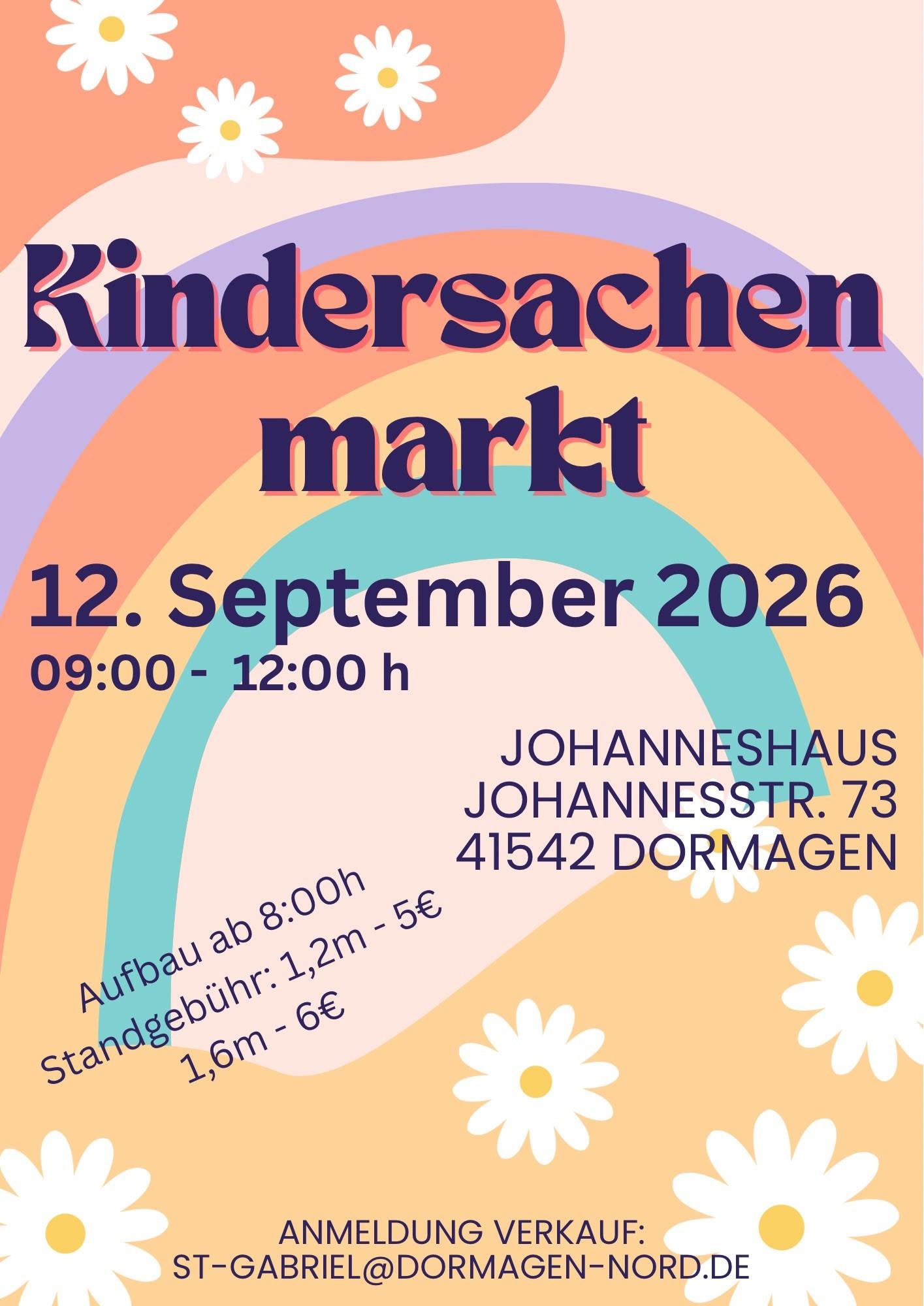 Plakat des Kindersachenmarktes (c) St. Gabriel Plakat des Kindersachenmarktes