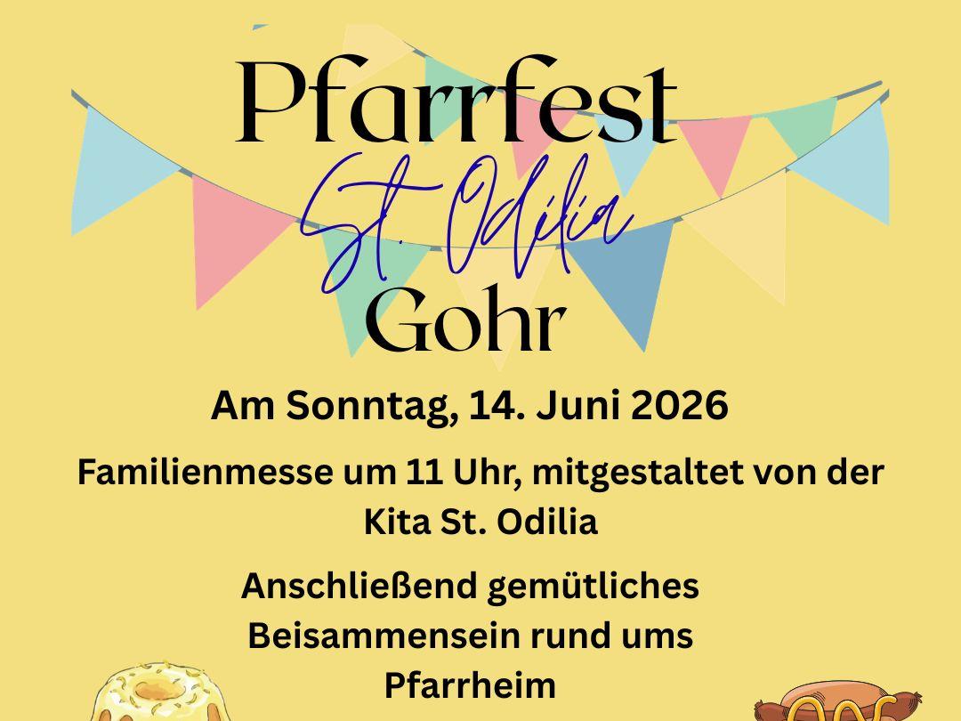Einladung zum Pfarrfest in Gohr